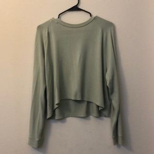 Pastel green long sleeve shirt